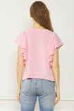 SIDE RUFFLE TOP