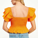 SMOCKED POPLIN