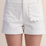 Scallop Detail Pocket Colette Shorts