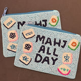 Mahj All Day Beaded pouch