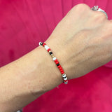 Red White & Black Bracelet