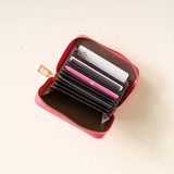 Pink Check Keychain Wallet