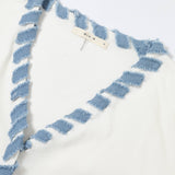 Knit & Denim Cardigan