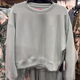 Stripe Bow Lounge Crewneck