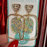 Spring Dot Oval Insert Hoop