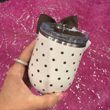 Mocha Dot Stemless Wine