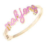 Mahjong Enamel Hinge Bangle