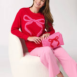 Red Bow Zip Bag
