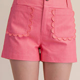 Scallop Detail Pocket Colette Shorts
