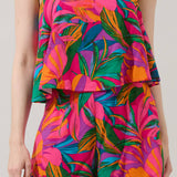 Beal Floral Strapless Romper