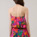 Beal Floral Strapless Romper