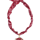 Arkansas Logo Bandana Scarf Necklace