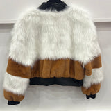 Black & Brown Fur Coat