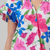 Floral Macy Ruffle Top