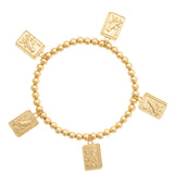 Bird Bam 24K Plated Stretch Bracelet