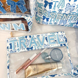 Blue Bow Travel Pouch