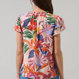 Floral Hessa Ruffle Blouse