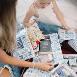 Blue Bow Travel Pouch