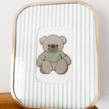 Striped Teddy Bear Canvas