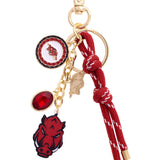 Arkansas Razorbacks Cluster Bag Charm