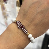 Gig 'Em Bubble Bracelet