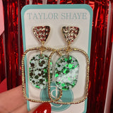 Green Oval Insert Hoop