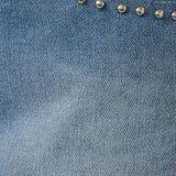 Studded Denim Skort