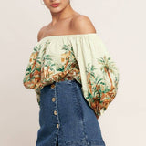 Gold Hint Denim Skort