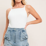 Light Denim Bow Skirt