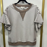 Latte Striped Blouse