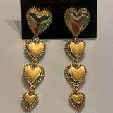 Quad Heart Earrings