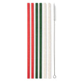 Swig Straw Set Christmas Glitter