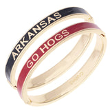 Arkansas Razorbacks Skinny Enamel Hinge Bangle
