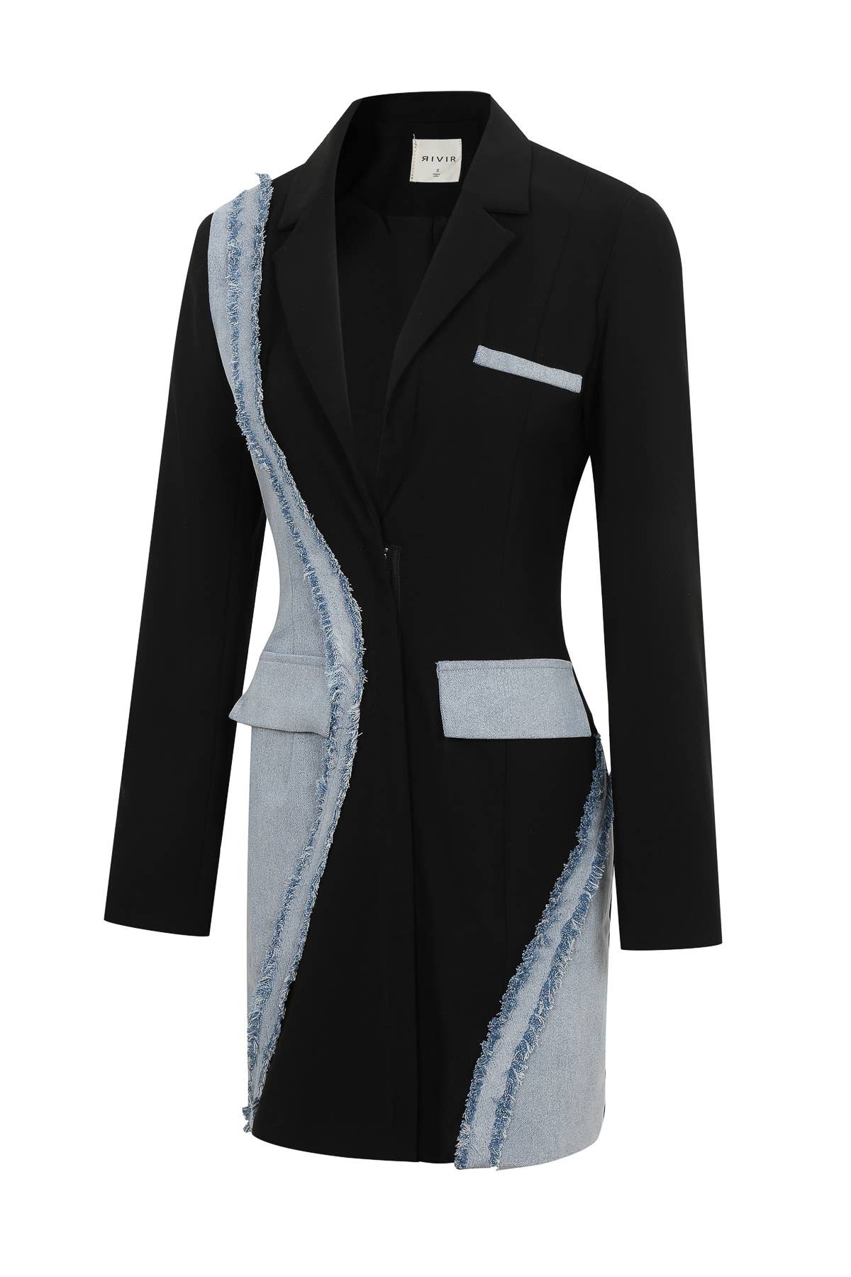 denim blazer dress Sparkling Denim Blazer Dress Bronzeville Boutique By Lady Mocha