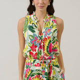 Wissa Tropical Sleeveless Blouse
