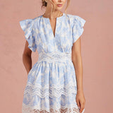 Botanical Garden Crochet Lace Dress