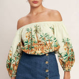 Gold Hint Denim Skort