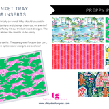5.5x11 PREPPY PLEASE VOL 2 trinket tray insert set of 5