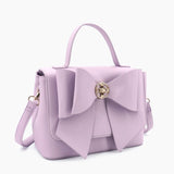 Lilac Double Bow Bag
