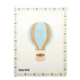 Blue Star Hot Air Balloon Needlepoint Canvas