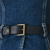 Indigo Denim Belted Tube Top