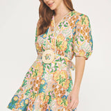 Garden Party Belted Mini Dress