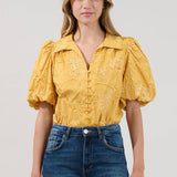 Narobi Button Top