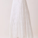 Eyelet Embroidered Maxi Skirt