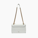 White Scarlett Bowtie Dual Crossbody Purse