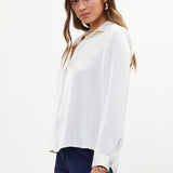 Satin Long Sleeve Blouse
