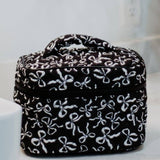 Black & White Bows Makeup Bag