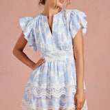 Botanical Garden Crochet Lace Dress