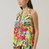 Wissa Tropical Sleeveless Blouse
