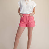 Scallop Detail Pocket Colette Shorts